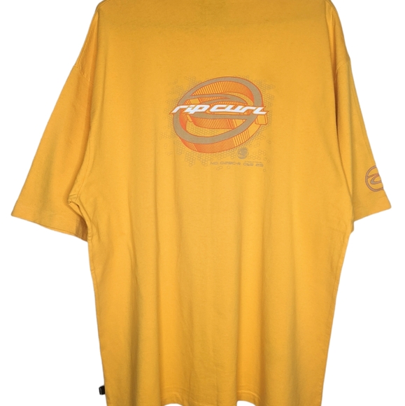 Y2K yellow Rip Curl t-shirt adult unisex size - Picture 2 of 5